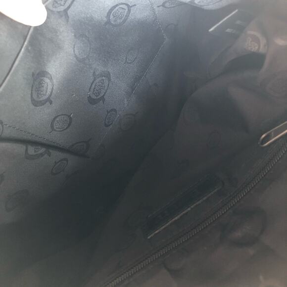 Born Flower Embossed Black Leather Purse Medium Bucket Hobo Western Boho Moto - Picture 8 of 14